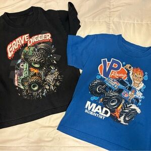 Retro monster truck shirts distressed